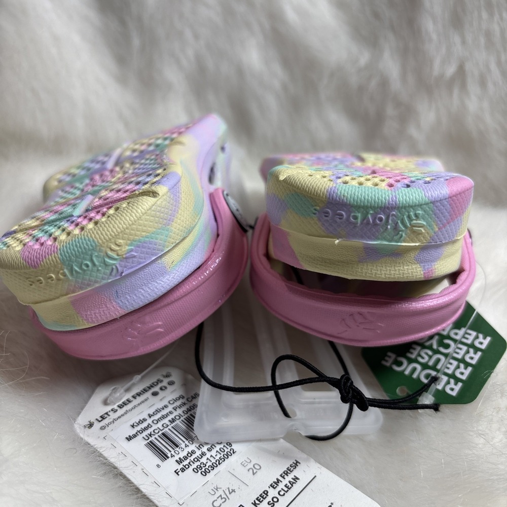 Joybees Toddler Dylan Slip On Active Clogs Pink Cloud Tie Dye SIZE 4/5 NWT - Picture 5 of 5